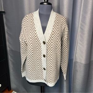 Patterned Button Down Ann Taylor Cardigan